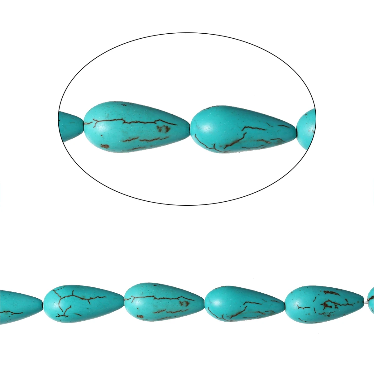 

Created gem stone Beads Teardrop Malachite green Crackle About 24x12mm,Hole about:1.5mm,41cm,1Strand(About 17PC)