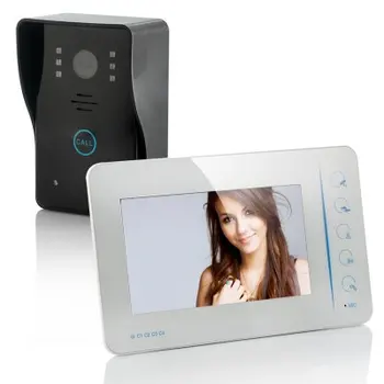 

7 inch touch keypad design apartment video door phone intercom systems