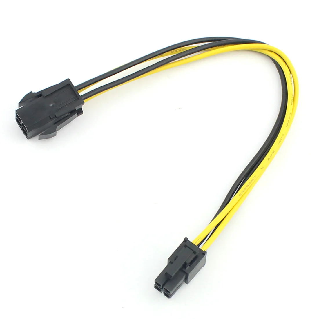 

4Pin CPU Power Supply Extension Cord Cable Desktop 4 Pin 4P ATX Power Male to Female Connector Cable 20cm UL 18AWG Wire