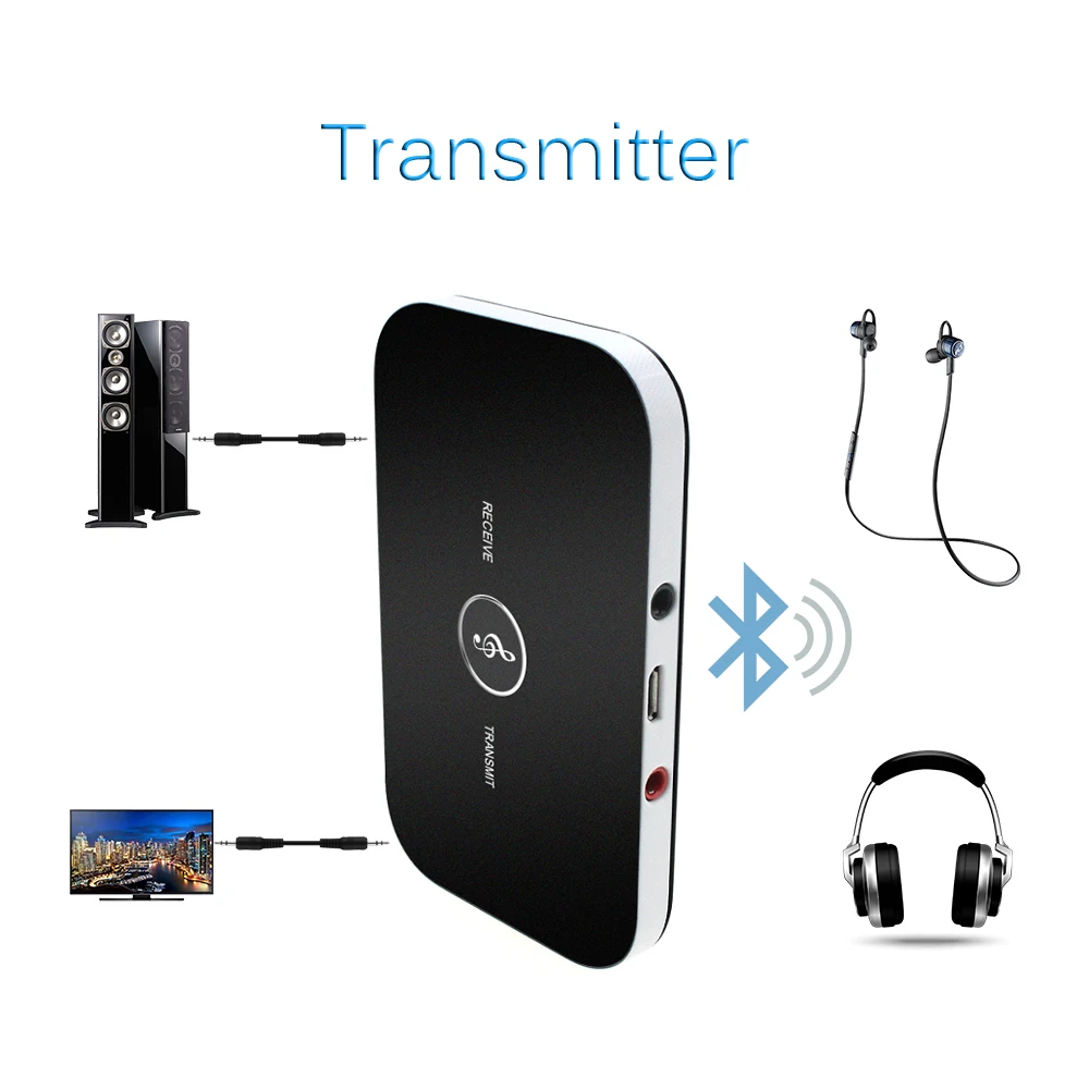 Bluetooth вспомогательный приемник адаптер передатчик Aux домашний Автомобильный