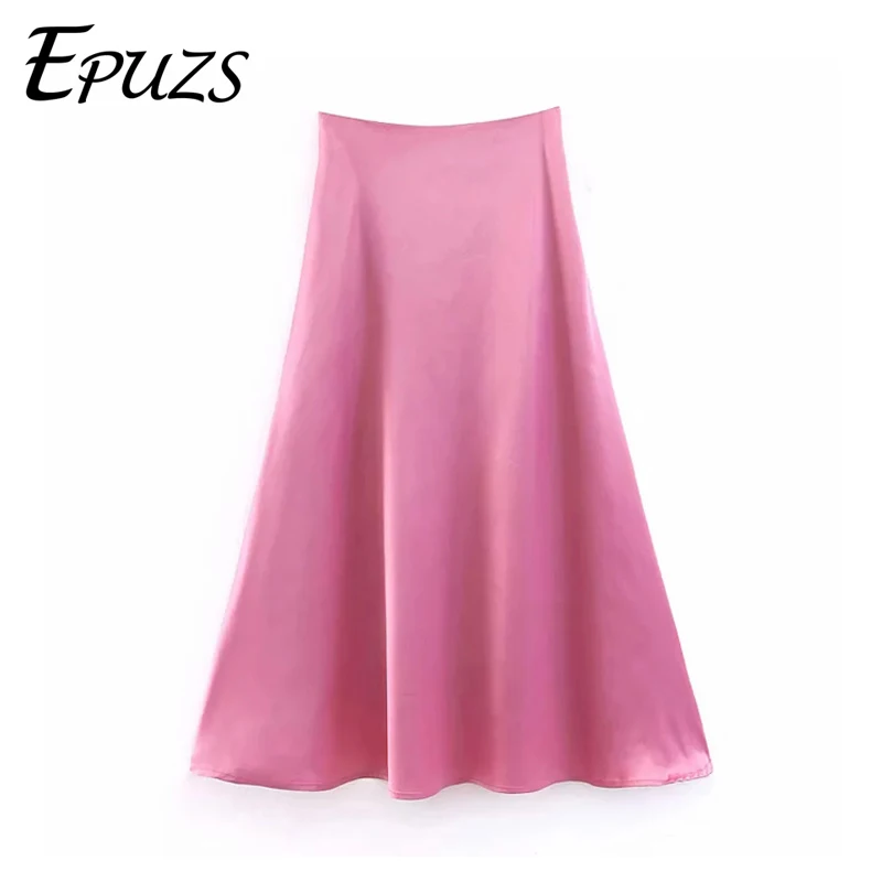 

kawaii long skirts for women summer higi waist pleated skirt korean office casual midi skirts womens 2019 jupe femme