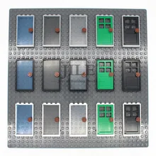 Moc домашняя дверная рама 1x4x6 с листьями ворот 60596 DIY, светящийся строительный блок, кирпичи, совместимые с частицами сборки