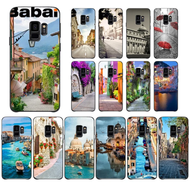 

Babaite italy street Italy landscape Pattern Cell Phone Case For Samsung Galaxy s7 s6edge s9 s8 plus note 8 note9 cases