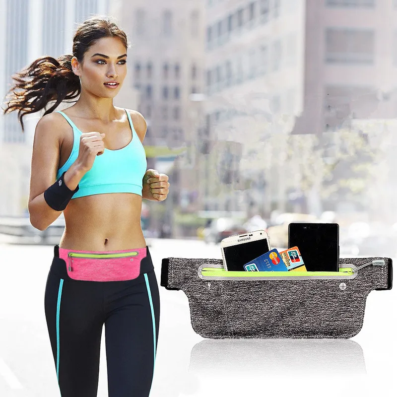 

Men Women Sport Running Case Carrying Cover Night vision Waist Belts Pouch Packs Phone Bags For iPhone Huawei Xiaomi MI MAX 2