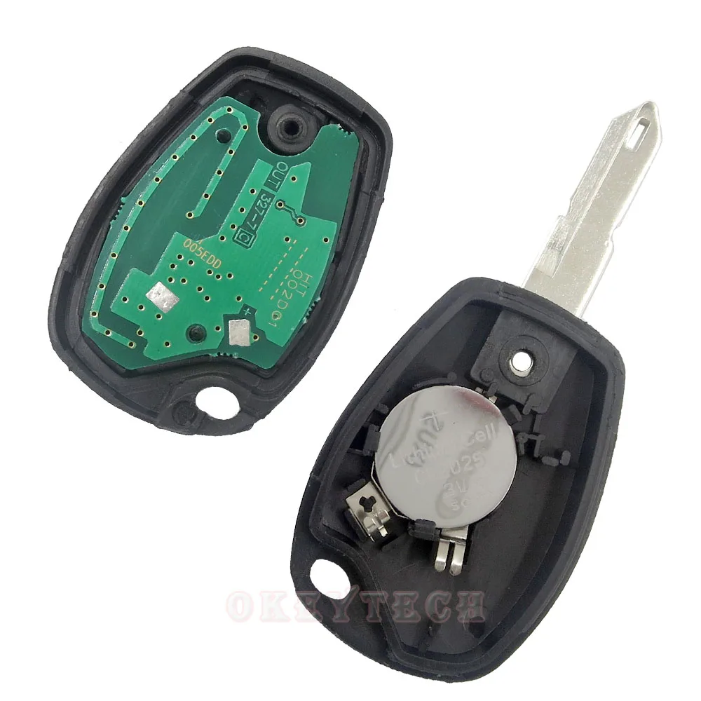 Okeytech PCF7946 чип дистанционный ключ 433 МГц 2 кнопки без ключа для Renault Megane модус Клио Kangoo Logan Sandero Duster