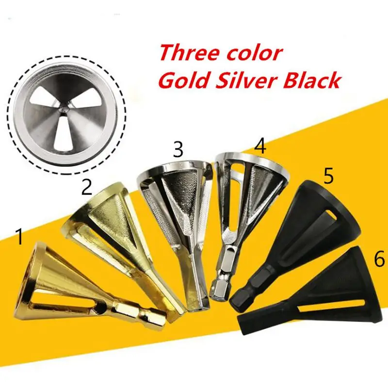 ELEG-6 видов золото серебристый, черный заусенцев внешних фаски инструмент Нержавеющая сталь удалить сверла сверло