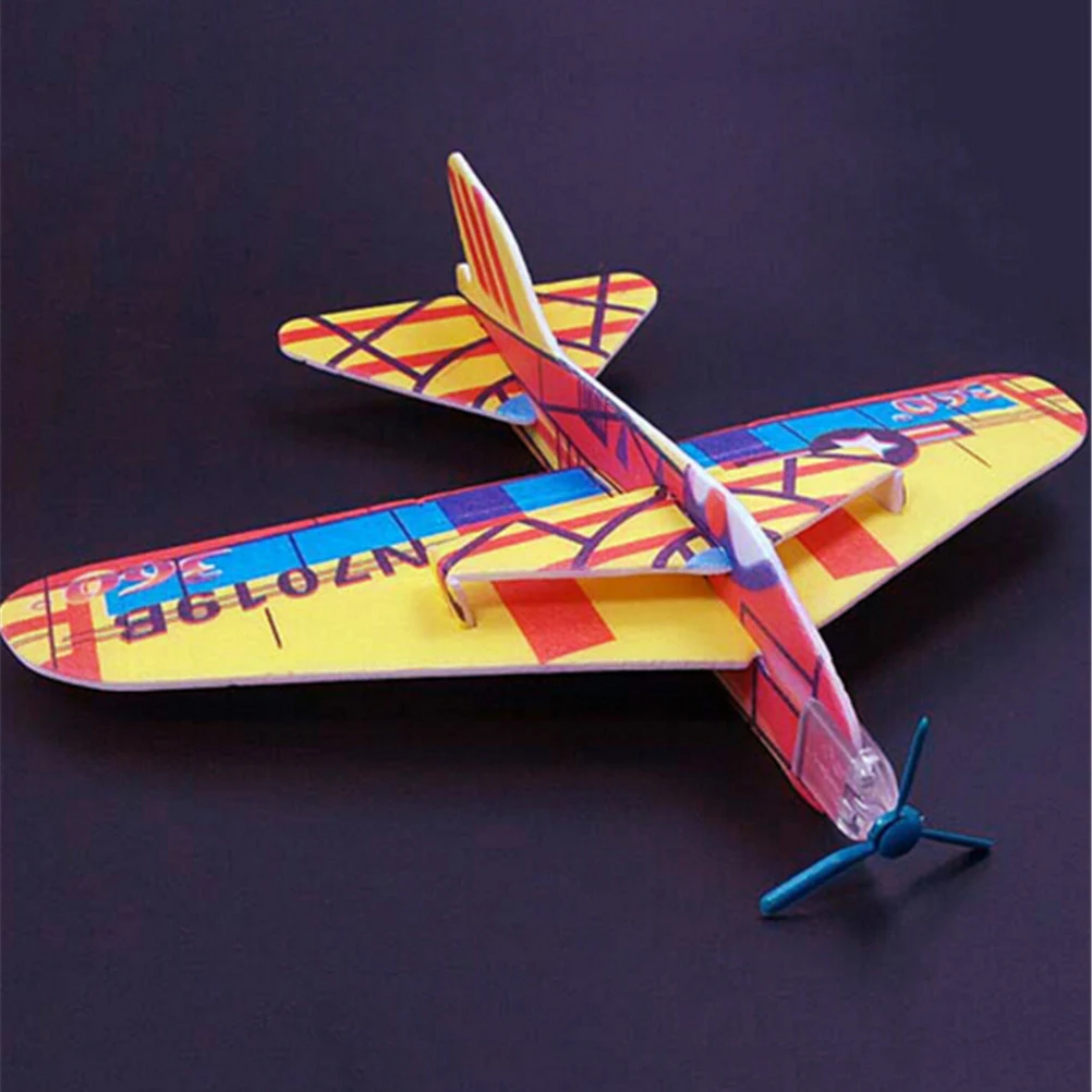Foam Aeroplane Glider Hand Throwing Flying Model Aircraft Toys Funny