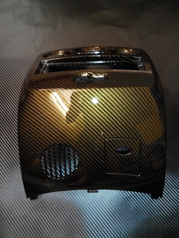 Gold 2D Glossy carbon fibre vinyl flat real glossy carbon fiber sheets water transfer film (3)