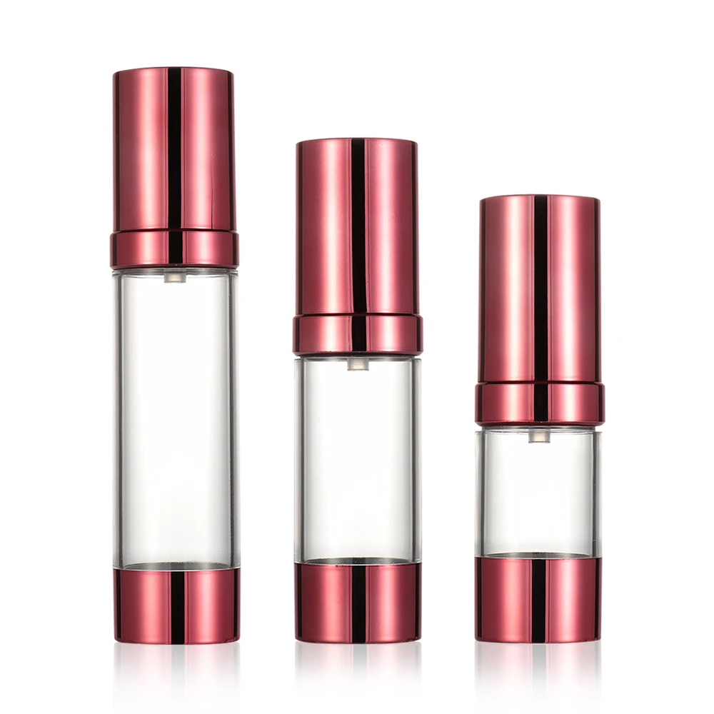 

15/30/50ml Empty Cosmetic Airless Bottle Travel Vacuum Bottles Cream Holder Plastic Treatment Pump Container Makeup Accessories