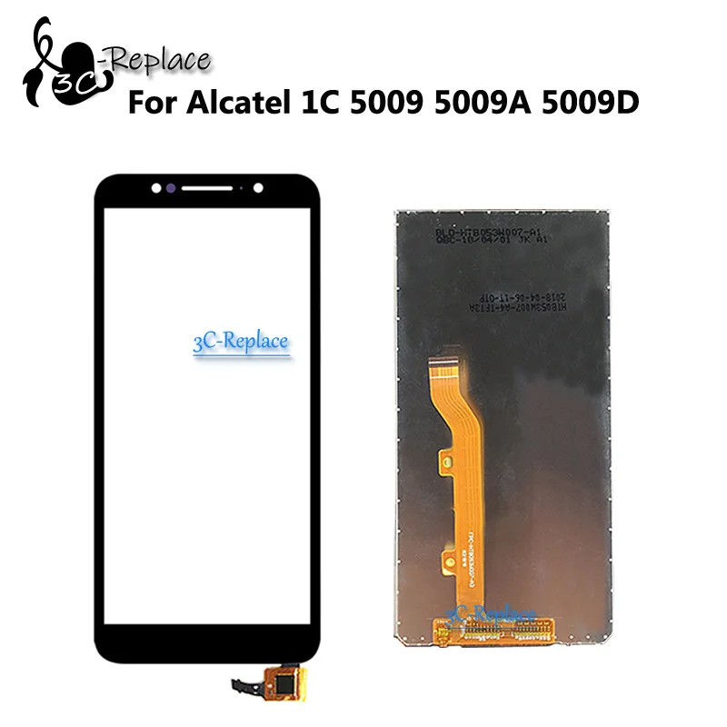 

Black / White New 5.34" For Alcatel 1C 5009 5009A 5009D Digitizer Touch Screen & LCD Display