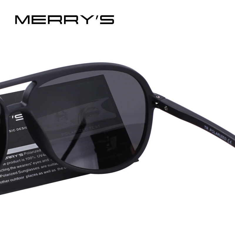Goedkoop MERRY S ONTWERP Mannen Classic Pilot Gepolariseerde Zonnebril Lichter Frame 100% Uv bescherming S 8510