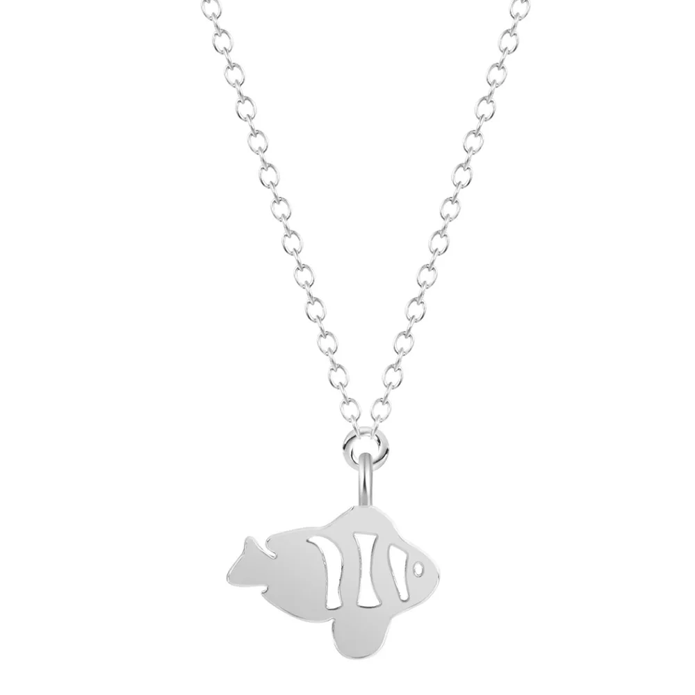 Цепочка с подвеской в виде рыбы 1 шт.|statement jewelry|pendant necklacefish necklace |