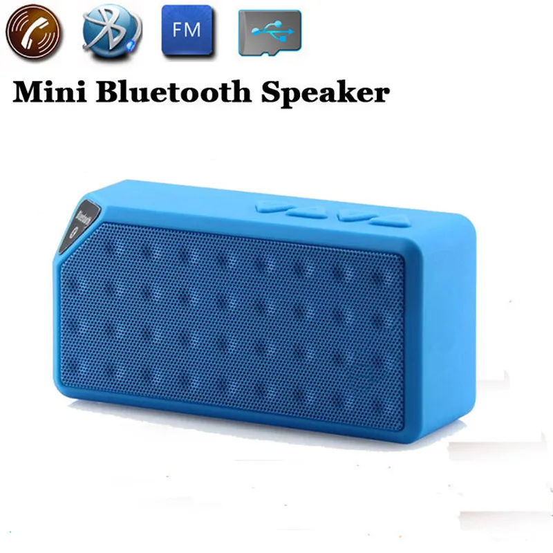 M& J Мини Bluetooth динамик X3 модный стиль TF USB беспроводной портативный музыкальный звуковой ящик сабвуфер громкий динамик s с микрофоном