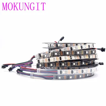 

Mokungit 16.4ft/5M WS2801 32leds/m 5050 RGB 12mm DC5V 5050 RGB SMD Light Addressable LED Strip Arduino Development Ambilight TV