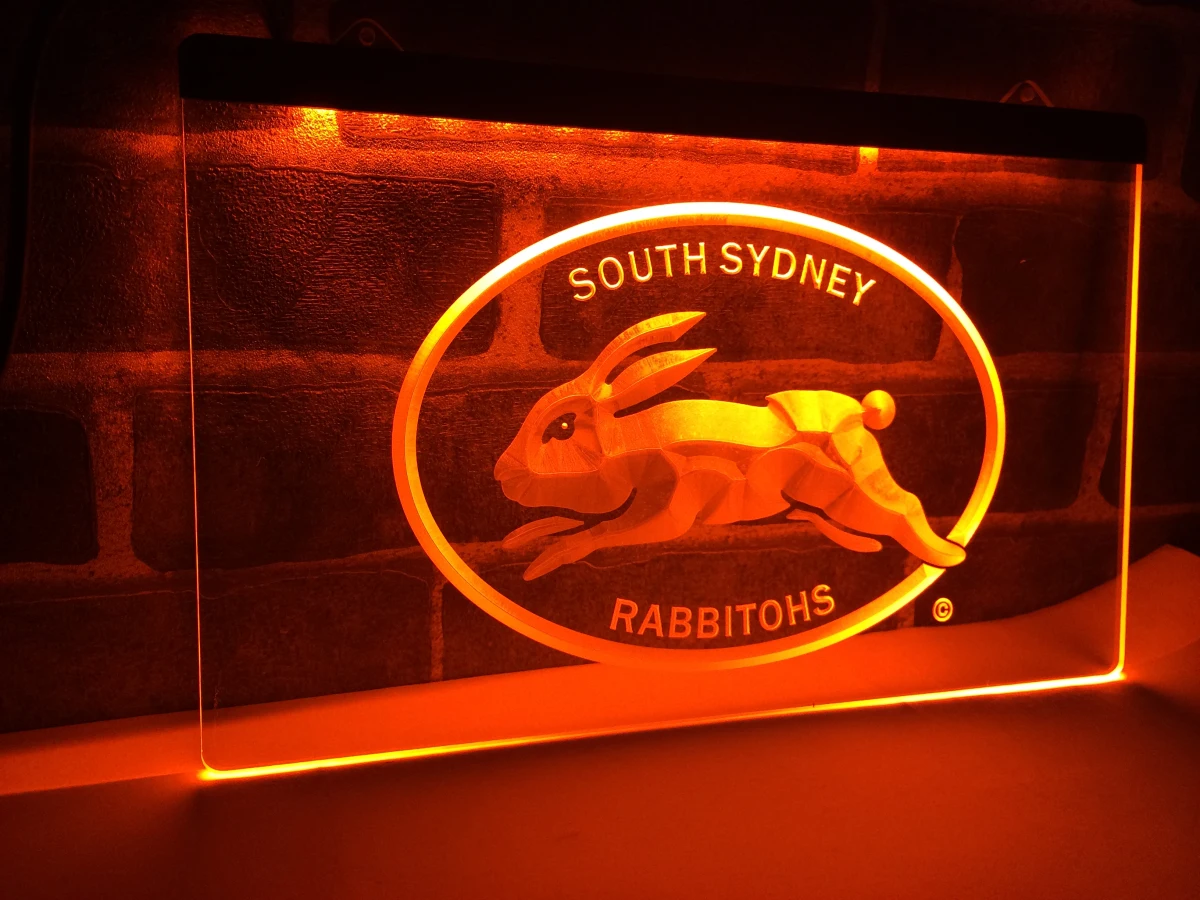 LD384-Южная Сидней Rabbitohs светодиодный неоновый свет знак домашнего декора ремесла