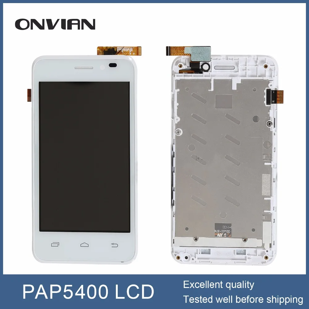 white for prestigio MultiPhone PAP 5400 DUO SmartPhone SmartPhone LCD Display Touch Screen digitizer Assembly With