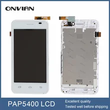 white for prestigio MultiPhone PAP 5400 DUO SmartPhone SmartPhone LCD Display +Touch Screen digitizer Assembly With Frame