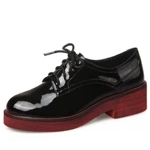 Fashion 2016autumn designer formal women street dress shoes genuine leather black apricot wine red femme flats knot rubber soles