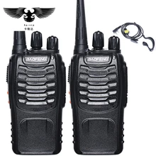 BAOFENG 2pcs Walkie Talkie Radio BaoFeng BF-888S 5W Portable Ham CB Radio Two Way Handheld HF Transceiver Interphone bf-888s