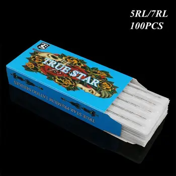 

100PCS 5/7RL Mixed True Star Premium Round Tattoo Needles Sterilized Stainless Steel For Tattoo Machine Free Shipping