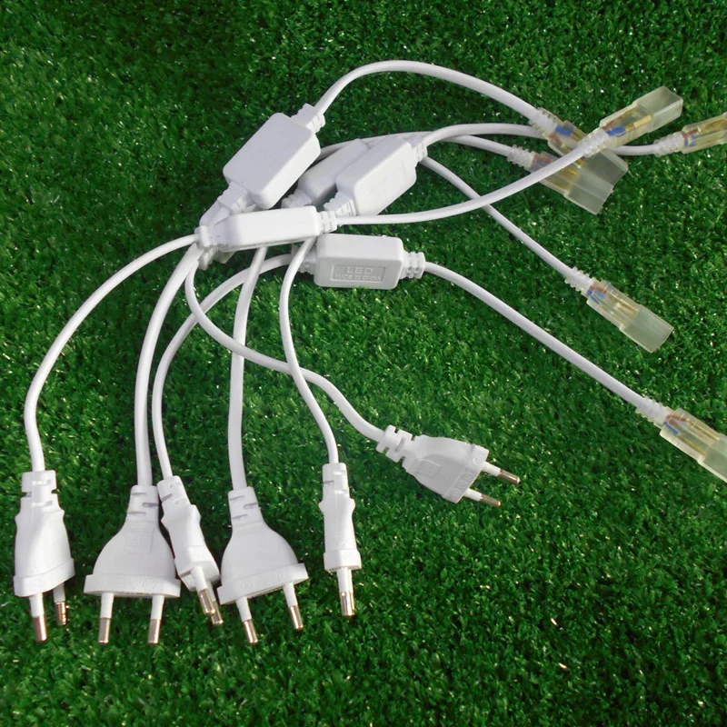 LED strip connector / led strip 220v plug for 5050 220V led stripsin Connectors from Lights