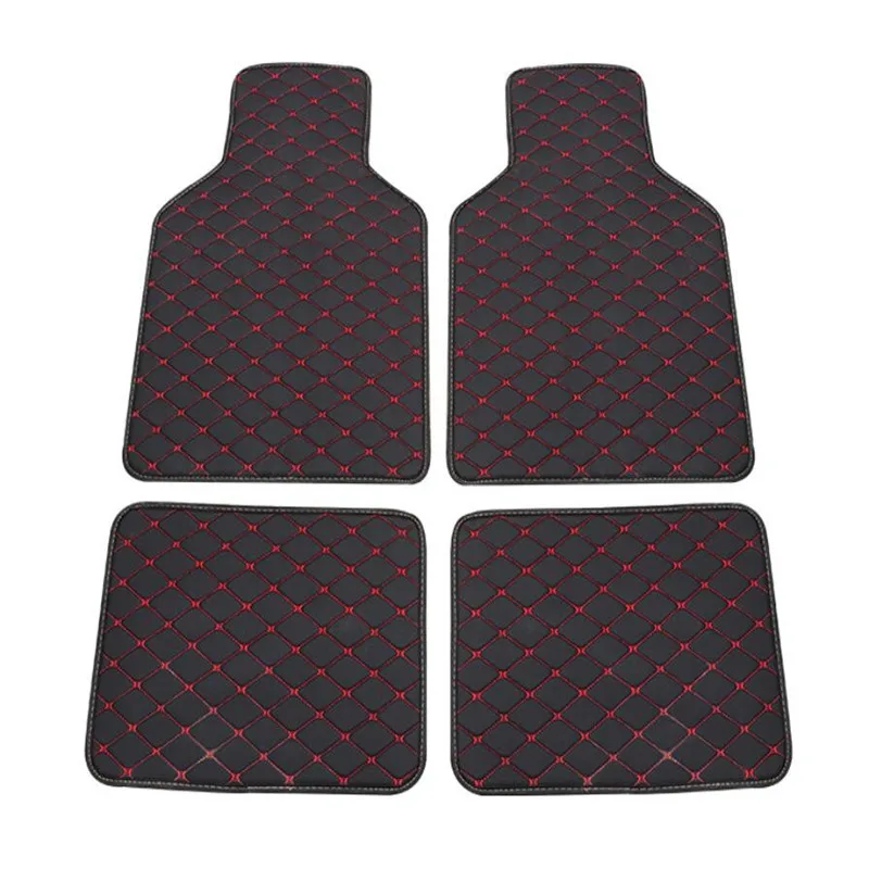 Универсальный автомобильный коврик для hyundai Getz автомобильный держатель пепельница 2005-2008 автомобильные коврики - Название цвета: Black red line