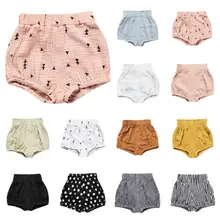 Celveroso/штанишки для новорожденных; однотонные Шорты для маленьких девочек; летние брюки; штаны на подгузник; хлопковые брюки для маленьких мальчиков и девочек