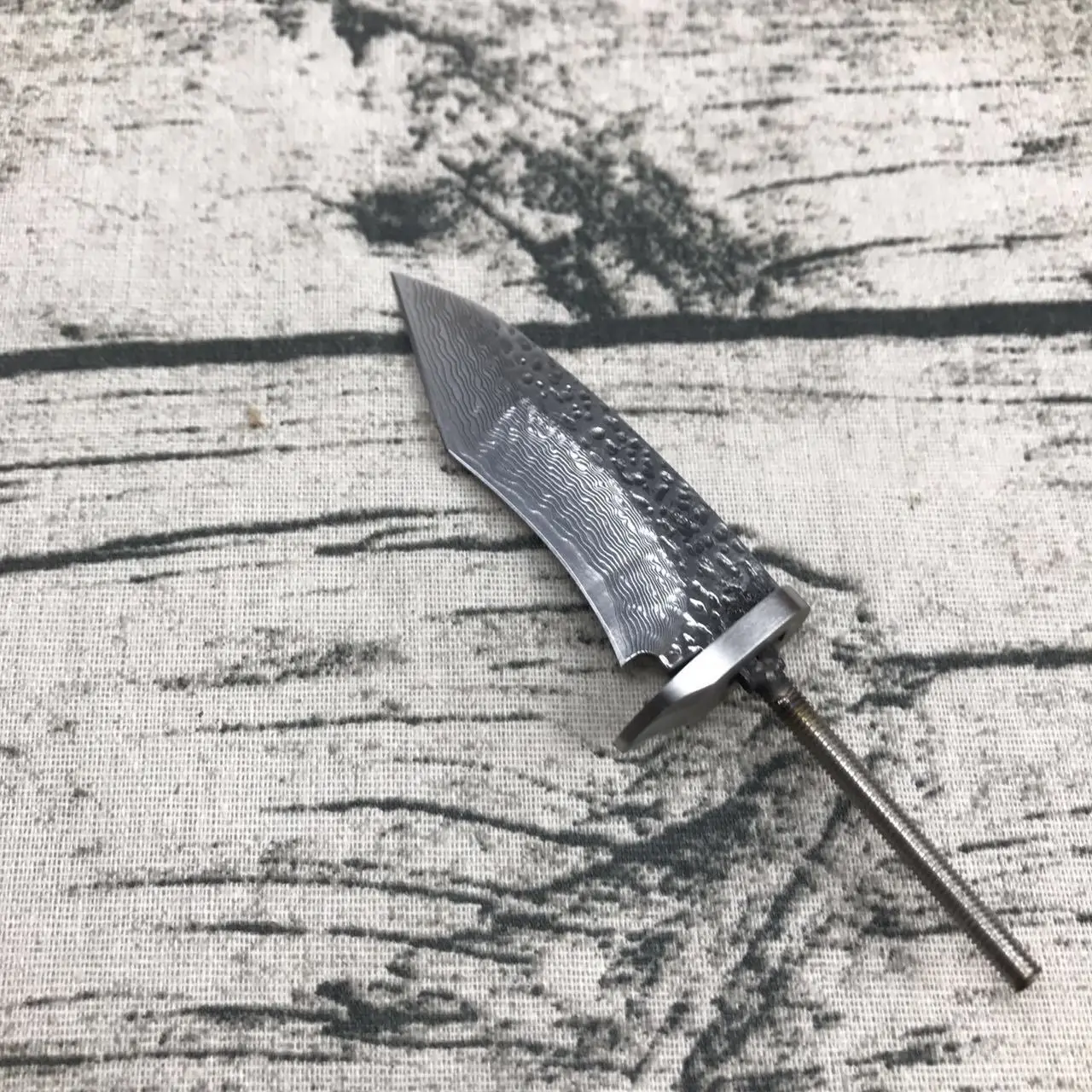 X0-6DP Diy нож из дамасской стали лезвие заготовка режущий инструмент шаблон стальной нож для чайной церемонии полуфабрикат diy нож прямой фиксированный