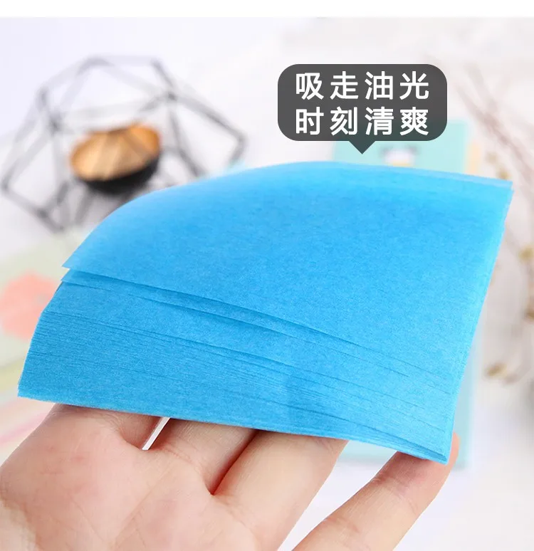 50sheets/pack Absorbent Paper Oil Control Wipes Makeup Cleansing Summer Blotting Facial Oil Shrink Pore Face Cleaning Tool