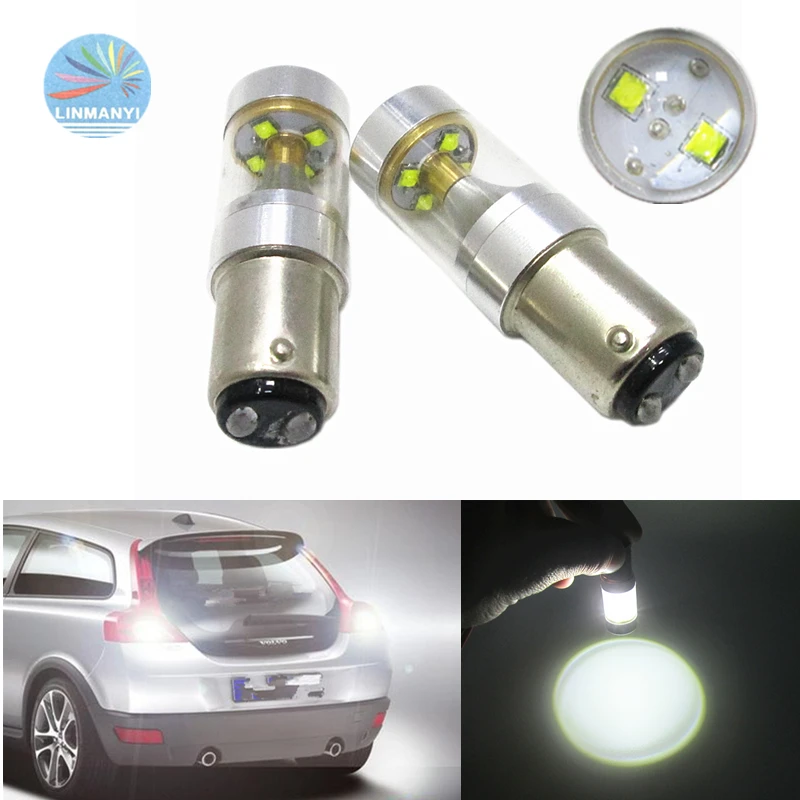 2 шт. BAY15D S25 1157 30 Вт 6LED CANBUS без ошибок супер яркие Тормозные сигналы задние огни