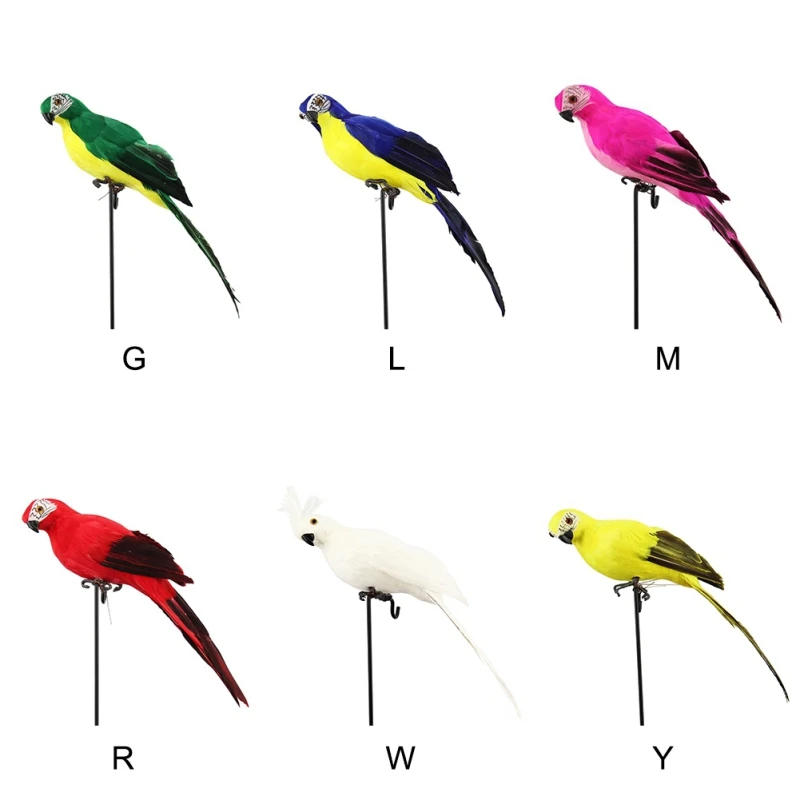 2019 25cm Foam Feather Parrot Garden Decoration Simulation Parrot Decorative Bird Garden Supplies 2019 25cm Foam Feather Parrot Garden Decoration Simulation Parrot Decorative Bird Garden Supplies