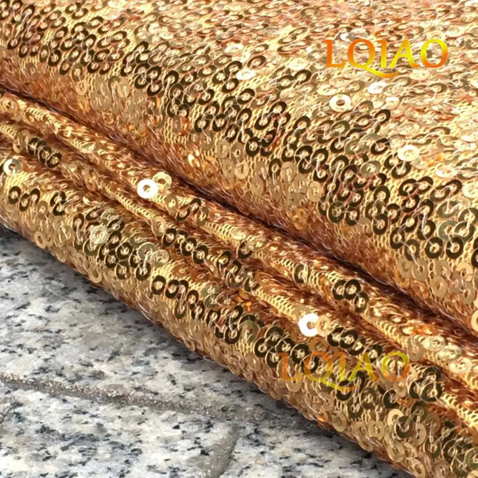 gold sequin fabric-004