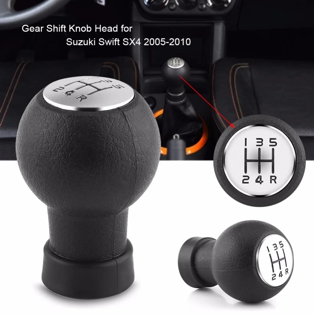

5 Speed Car Gear Shift Shifter Knob Stick Head For Suzuki Swift SX4 2005-2010 Sport Manual Gear Shift Knob