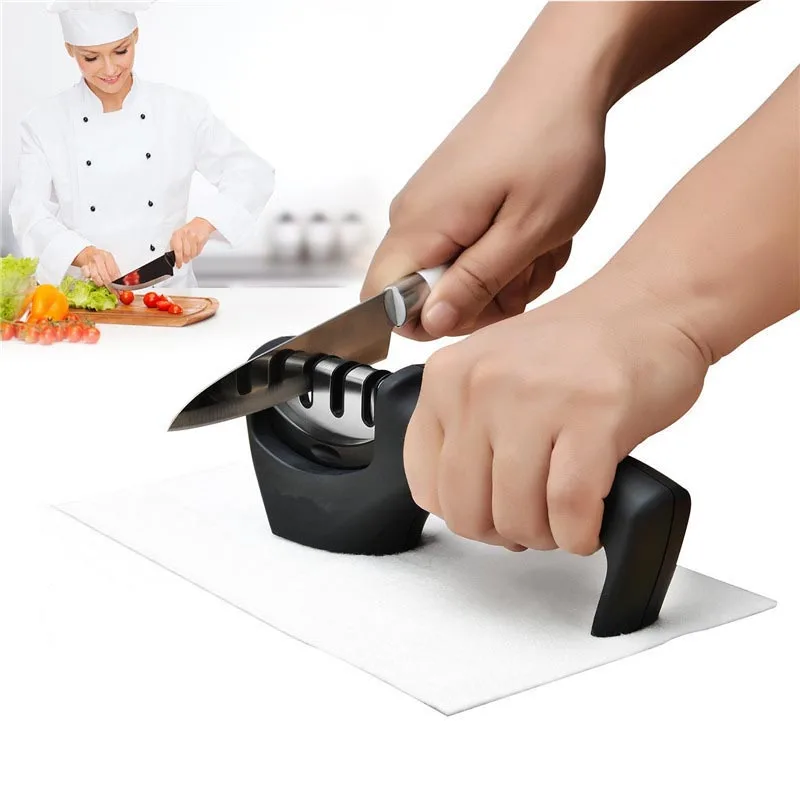 Round Manual Quick Grinding Stone Home knife Sharpener Outdoor