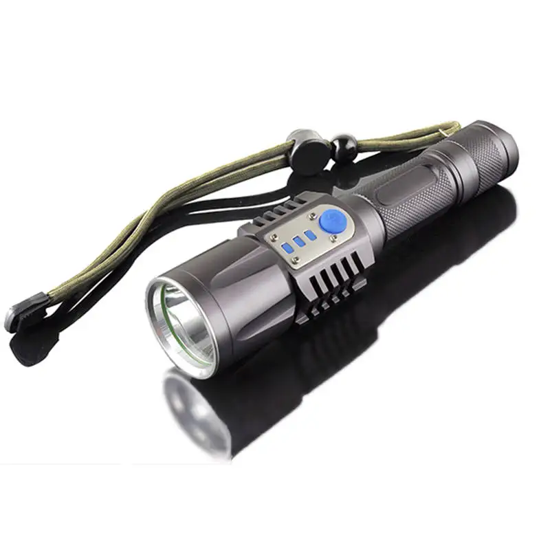 

XM-L2 USB Rechargeable LED Flashlight 5Modes Adjustable Super Bright Portable Lanterns IPX-7 Waterproof Outdoor Camping Torches