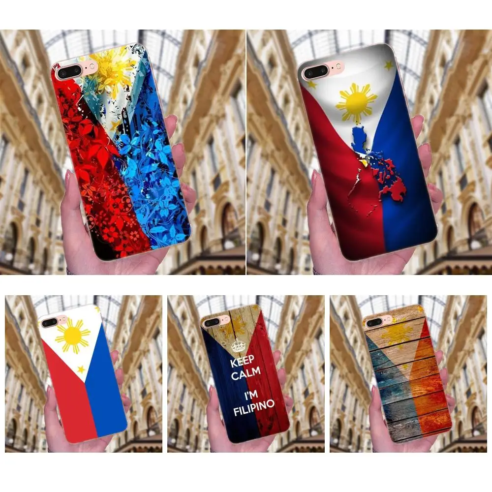 

Case Fashion For Apple iPhone 4 4S 5 5C 5S SE 6 6S 7 8 Plus X XS Max XR Philippines Flag Banner