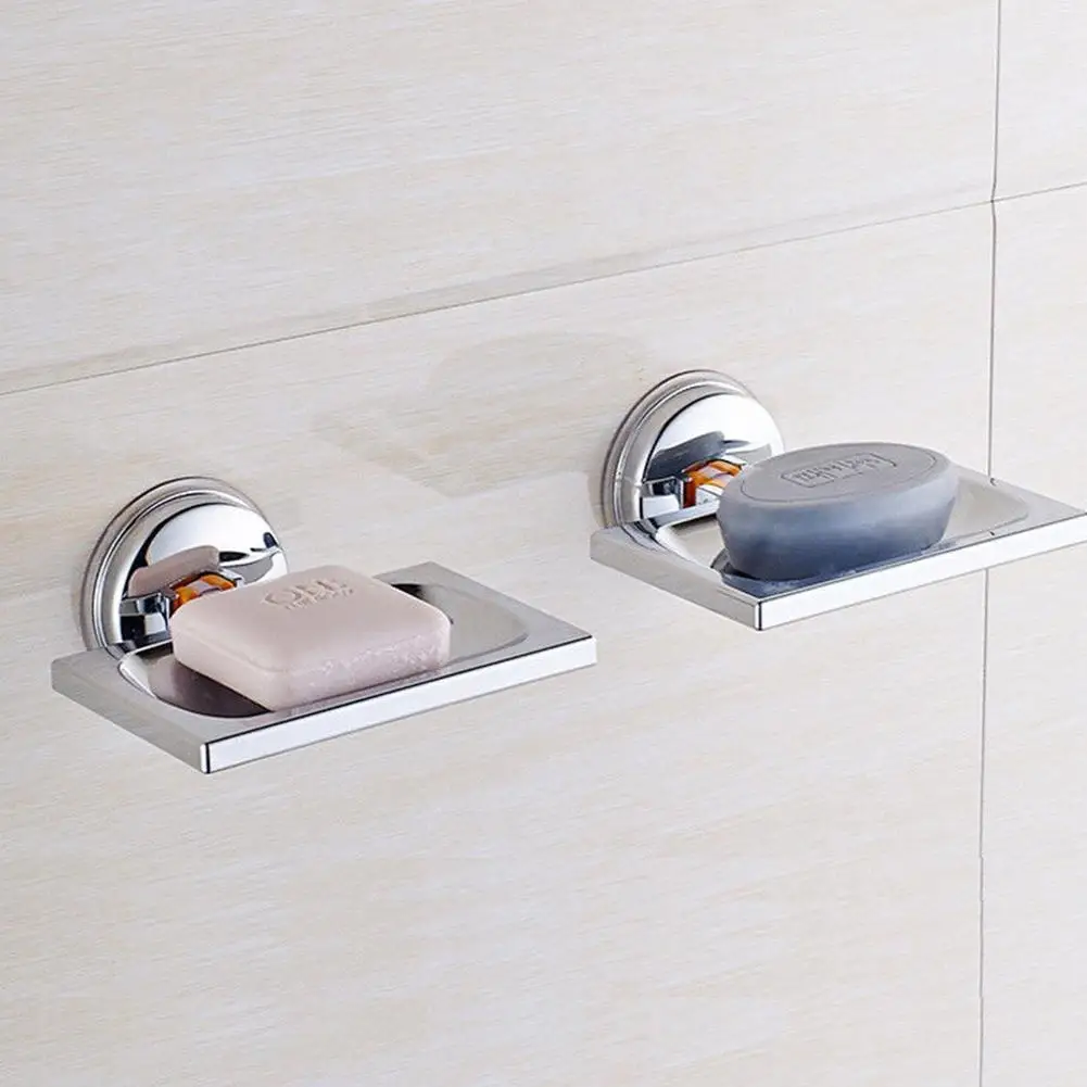 Adeeing прочные металлические всасывания стены тарелка для мыла лоток-корзина Ванная комната мыло для душа Чашки