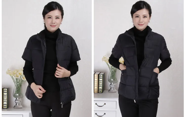 Осенний зимний стильный модный жилет женские жилеты пальто приталенного размера плюс 5XL Куртка женская повседневная хлопковая верхняя одежда AB091