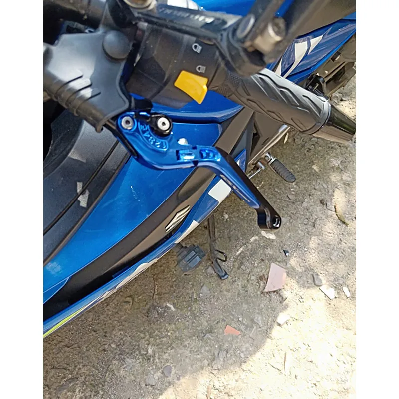 Имеют логотип GSX650F для suzuki 2008 2015 мотоциклетные Складные Выдвижные рычаги тормоза
