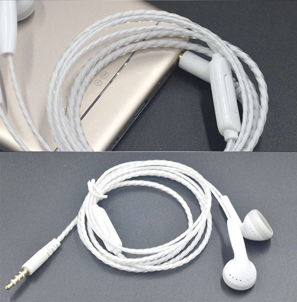 3.5mm In-Ear Stereo Earbuds Earphone For Cell Phone 1.2m Wired With Microphone Line Type For Universal Smart Mobile Phone (10)