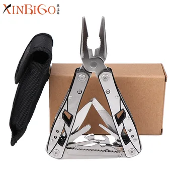 

A15 New Folding 10 in 1 Multi-function Tool Pliers Outdoor Camping EDC Stainless Steel Pliers Saws/scissors/screwdrivers....