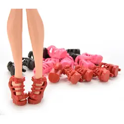 10 пар обуви для девочек куклы красочные кукольные детали аксессуары обувь на высоком каблуке сандалии куклы лучший подарок для девочки