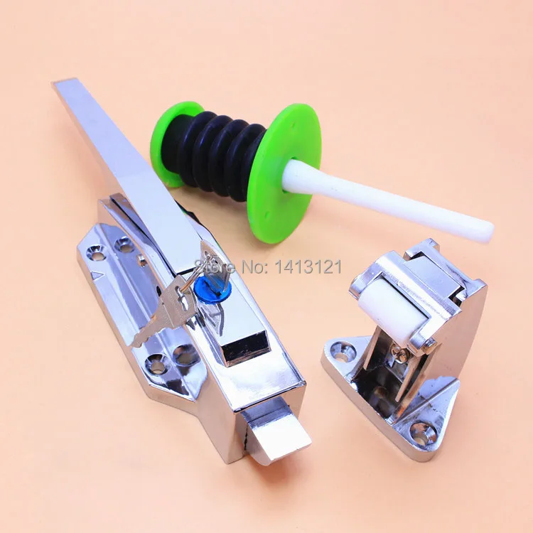  free shipping cam-lift safety latch Freezer handle oven hinge Cold store storage door lock hardware