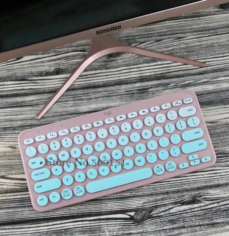 Силиконовый защитный чехол для клавиатуры Logitech K380 Bluetooth многофункциональная