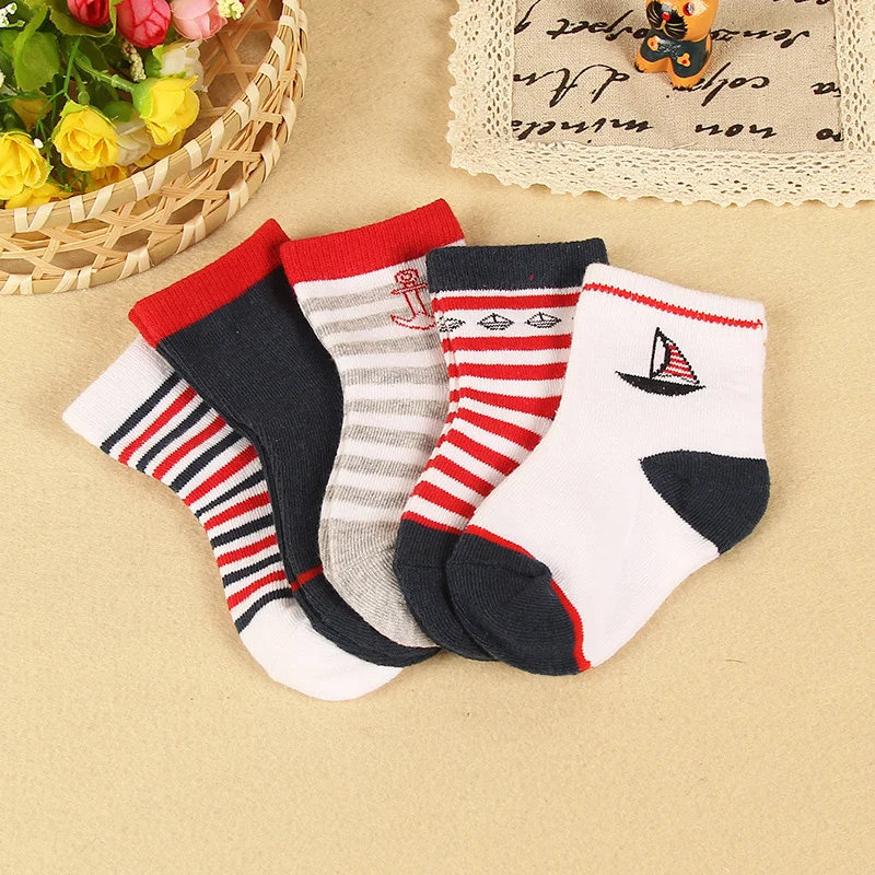 5 Pair/lot Toddle Baby Boy Socks Newborns Cotton Summer Autumn Cartoon Socks Infant Kids Short Socks for 0-2Years