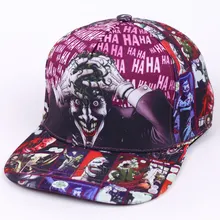 Джокер Хлопок Бренд Snapback Хип-Хоп Шляпа Свободного Покроя Бэтмен Бейсболка Шляпы Для Мужчин Женщин