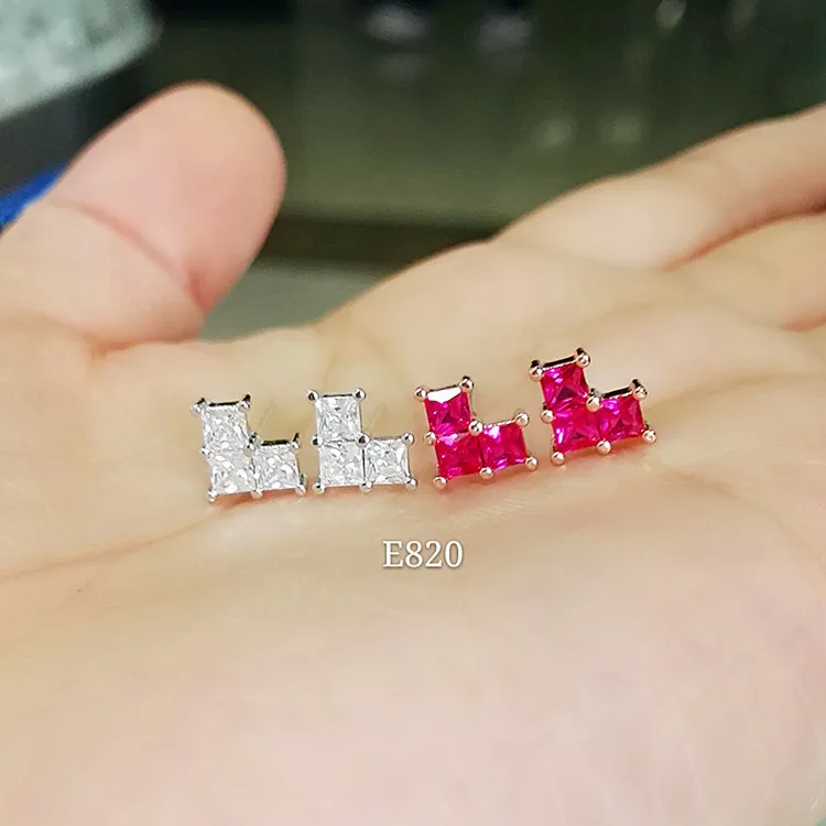 

5 pair Wholesale tiny 925 sterling silver heart shape stud earring shinnning stud earring