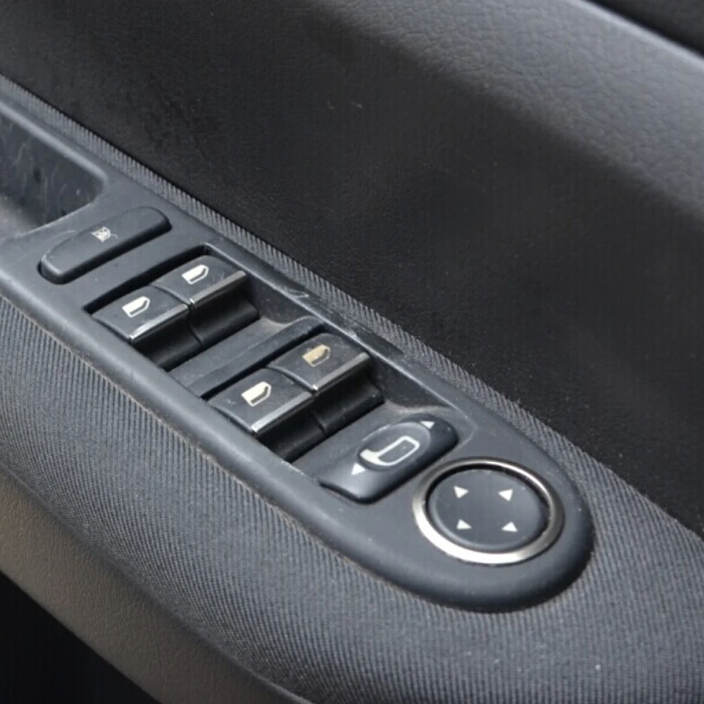 

For PEUGEOT 408 508 2008 3008 4008 5008 GT 307 308 301 Citroen Car Window Lift button Sequins Sticker Decocation 7pcs Per Set