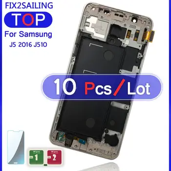 

For Samsung Galaxy J5 2016 J510 J510FN J510F J510M J510H /DS LCD Display Touch Screen Screen Adjust Brightness Frame Housing
