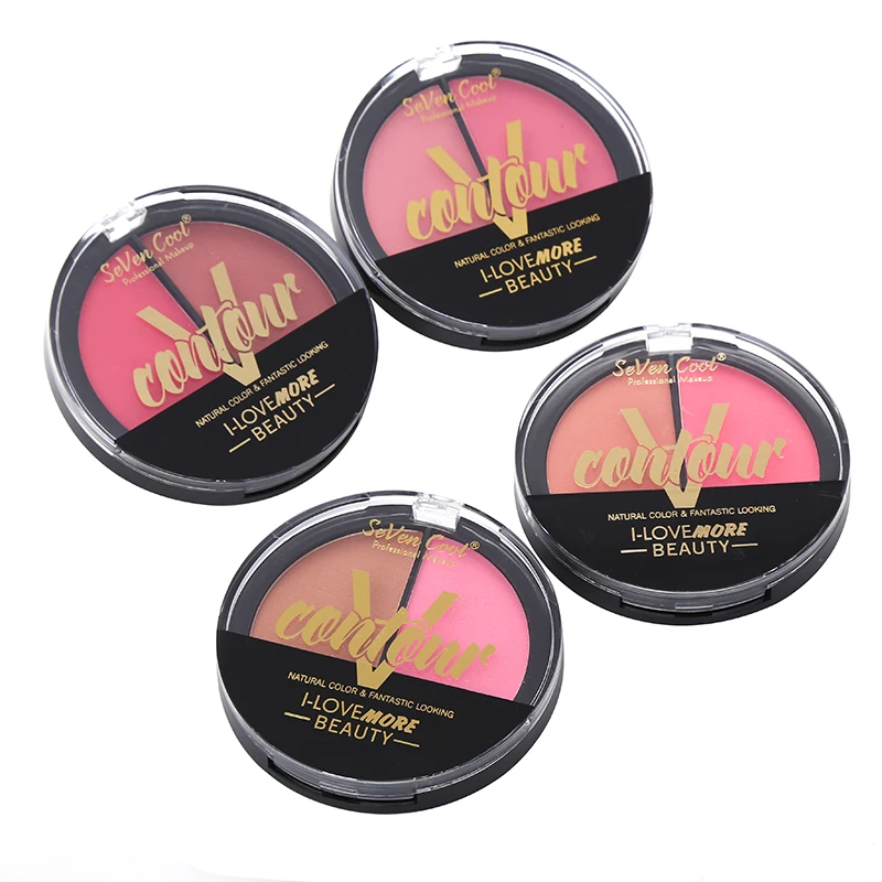 

Blueness Two-color Makeup Blush Eye Shadow Natural Skin Color Cosmetic 24 Hours Long Lasting Sensitive Blush Eyeshadow